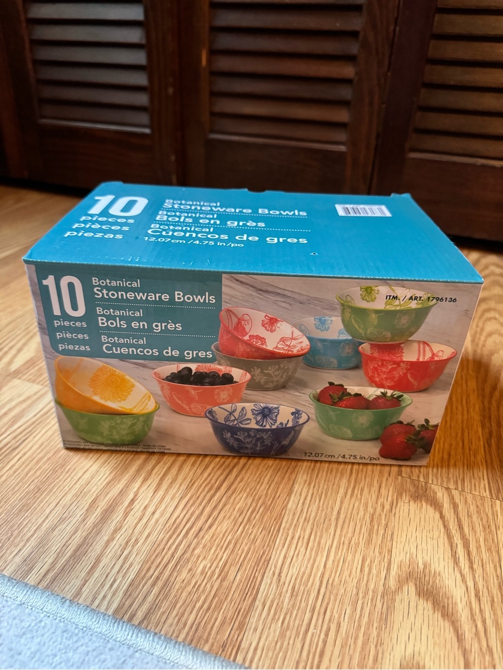 Botanical Stoneware Bowls Set - Multicolor